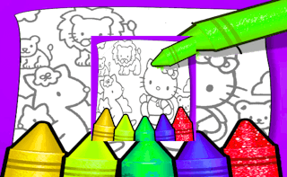 Image Kid Learning Coloring Pages