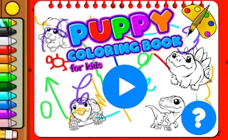 Image Puppy Coloring Book