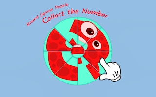Image Round jigsaw Puzzle - Collect the Number